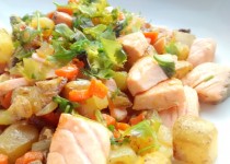 Salada de Batata com Salmão