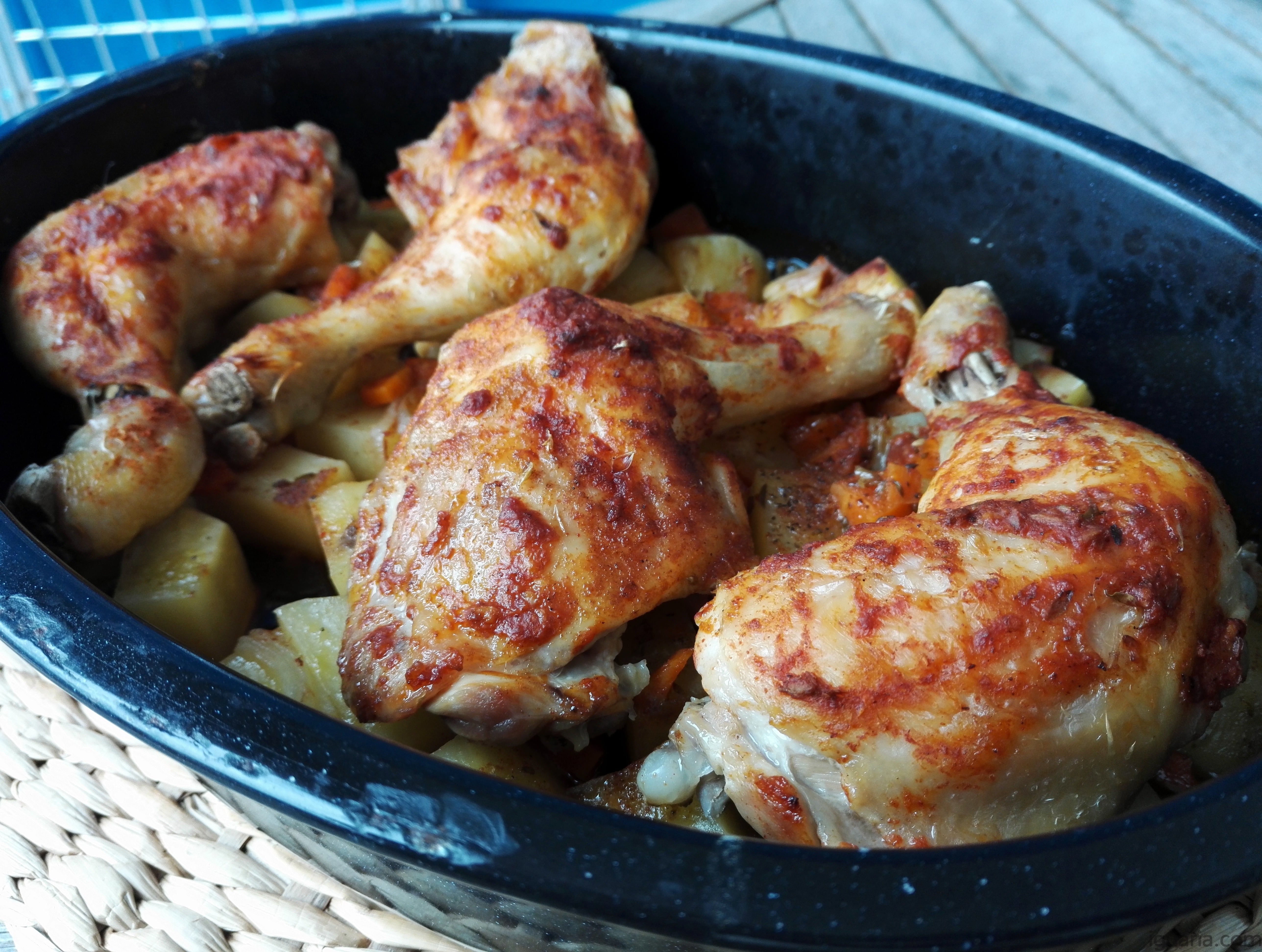 Coxas de Frango Assadas • Iguaria! Receita e Culinária